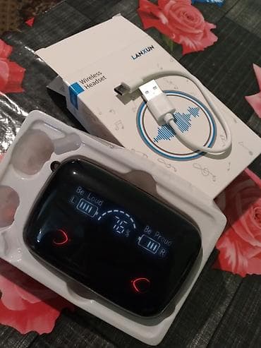 usb mikrafon: LANXUN Wireless Headset – tam simsiz TWS qulaqlıq dəsti — 4