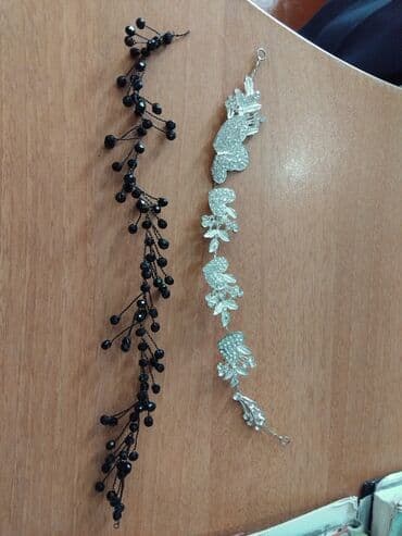 yuxuda uzuyun qasini itirmek: Saç bezeyi her biri 5 m.(baha alinib) hicabli xanimlarda istifade ede — 1