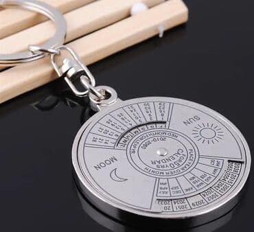 brilok: Təqvim ( колендарь) - 50 illik. Bu təqvim - brelok 2060 cı ilə — 7