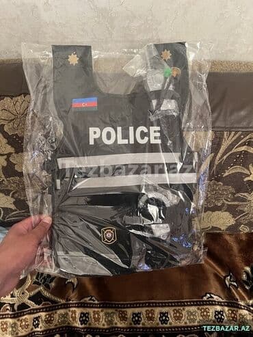 детская кобура на пояс: 👮Polis jilet dəsti 🇦🇿 ✔3+10 yaşa qədər uşaqlar üçün. ✔Dəstin — 4