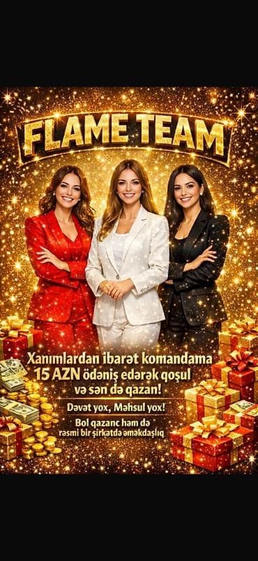 Домашний персонал и уборка: Flame Team – Abunəlik əsasında gəlir sistemi - Yalnız xanımlardan — 1