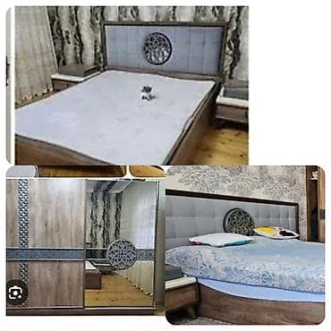 Yataq desti 250₼ .Yataq bazalidir .Matras var .Dolabin guzgusunun
