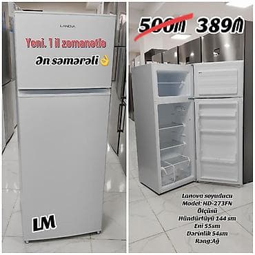 2 qapılı Soyuducu Satılır, rəng - Ağ, Kredit var
