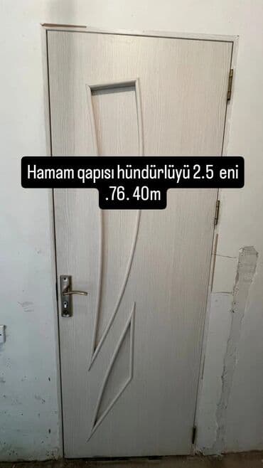 Hamam qapısı.unvan Masazır Viktoriya Yaşayış kompleksi - Ölçülər