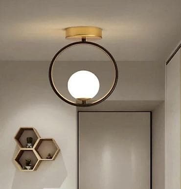 qara sam: Çılçıraq, 1 lampa, Metal — 1
