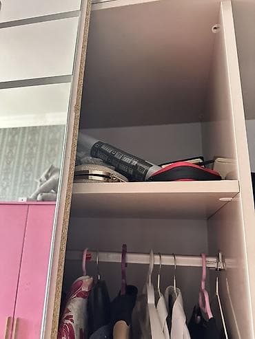 qiz yataqlari: 2 qapılı, Bej, Taxta, Kupe, Düz dolab — 7