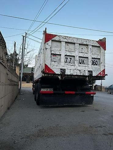 cadir masin: Ağ rəngli 6x4 tipli ağırtonnajlı samosval yük maşını. Texniki — 9