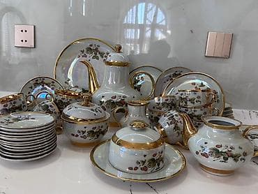sud separatoru: Çay dəsti, rəng - Ağ, Farfor — 4