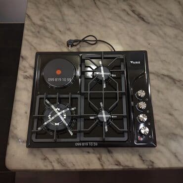 elektrik pecləri: Plitə Qazlı, Quraşdırılan, 4 gözlü, Yeni — 1