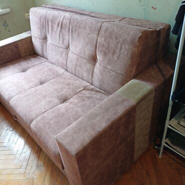 раскладные диваны кухни: Раскладной диван, Б/у, Раскладной, С подъемным механизмом, Кожзаменитель, Нет доставки — 2