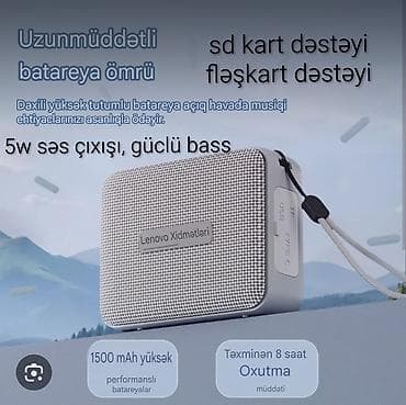 audi tt: Lenovo Services portativ Bluetooth kolonkası (HD108) - 5W güclü səs — 2