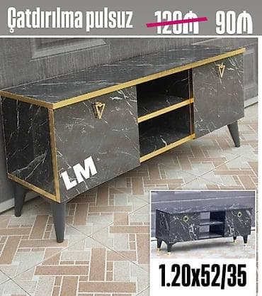 çan: TV STEND / TV altı Yeni və sifarişlə. Qiymət : 90₼ Ölçü  — 1