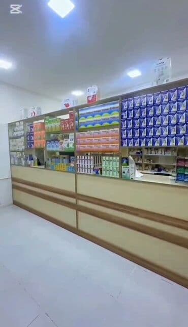 pip ağacı meyvesi: Aptek üçün tam təchizatlı mebel və avadanlıq komplekti - Ön vitrin və — 16