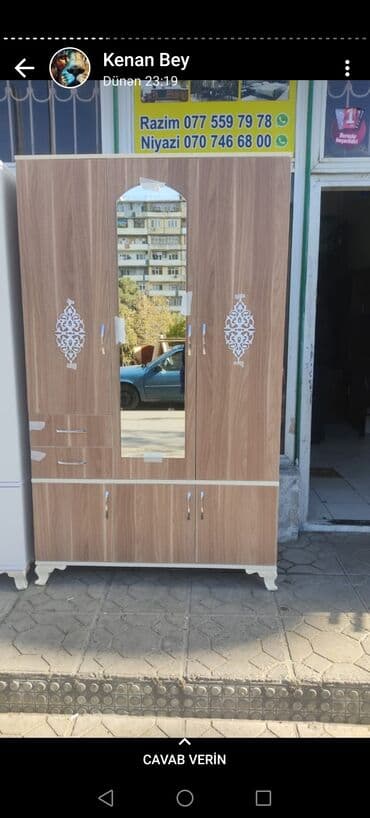 Dolablar: Hər növ Mebel sifarişi gotrulur əsasən dolab əlaqə 1qapi 45eni 190 — 12