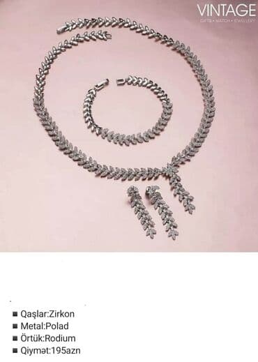 1 qram qızılın qiyməti 2024 750: Kolye dəsti, təzədir. 195 AZN alınıb 100 AZN satılır — 1