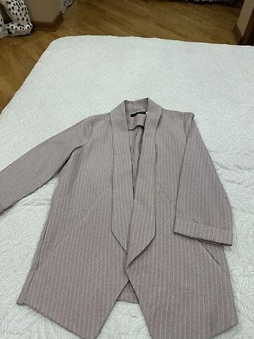 dest geyimler: Qadın kostyum dəsti – cizgili - Rəng: toz pembe/boz tonlarında, nazik — 2