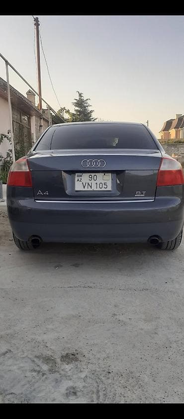 bmw e39 2003: Audi A4 sedan – tünd boz rəng, 4 qapı, 5 yerlik. B6 kuzov dizaynı — 5