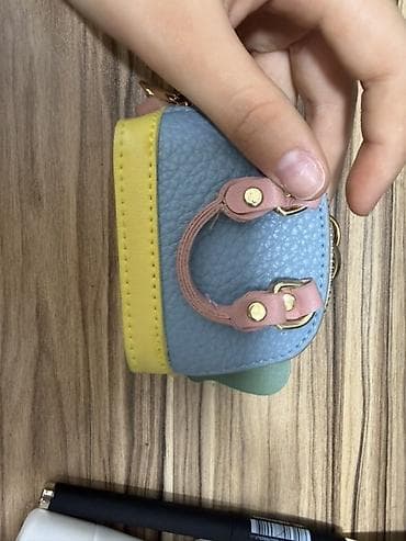 Rəngarəng mini aksessuar/kiçik çanta–açarliq - Material: teksturalı — 5