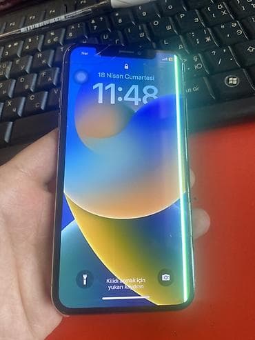 iphone s4: IPhone X, 64 GB, Ağ, Qırıq — 4