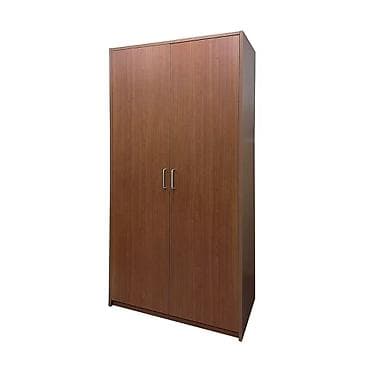 dolablar paltar: 2 qapılı, Qəhvəyi, Taxta, Açılan, Düz dolab — 2