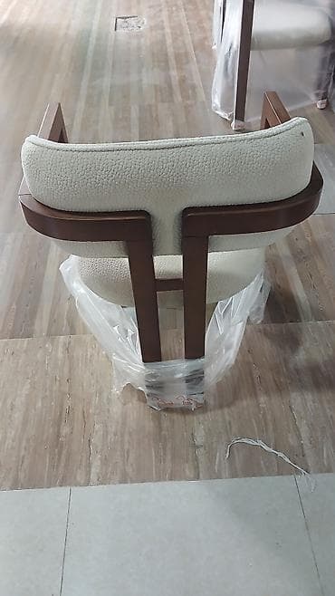 komputer kreslosu: Yumuşaq oturacaqlı taxta kreslo - Material: Möhkəm ağac karkas, düz — 1