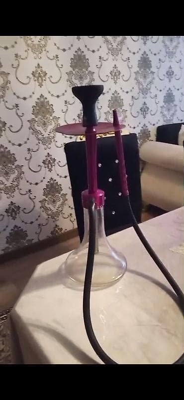 qara almaz: Kal yan (nargilə) komplekti və meyvəli tütünlər - Nargilə: şüşə — 3