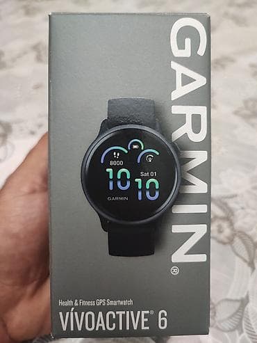 Yeni, Smart saat, Garmin, Sensor ekran, rəng - Qara