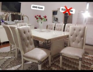 столи для кафе: Ayla91.Masa desti satilir. Fabrik istehsalidi. Boyuk masa ve 8 — 1