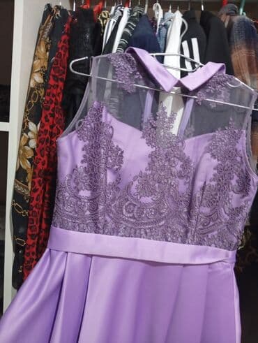 atlas köynəklər: Bənövşəyi rəngdə zərif gecə/libas paltarı - Dizayn: Yuxarı hissəsi — 3