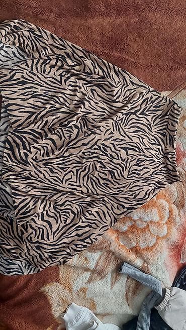 Женская одежда: Qadın ətəyi – zebra naxışlı - Model: A-kəsim, axıcı siluet - — 2