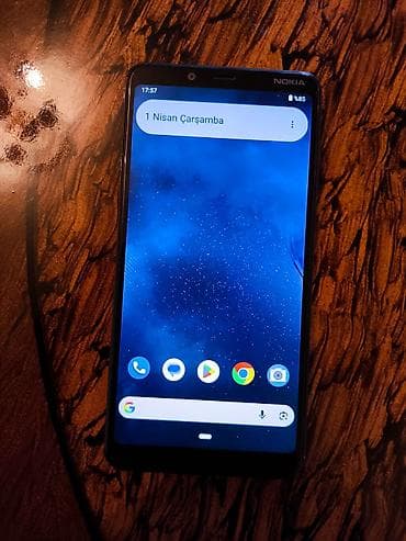 nokia telfon: Nokia 3.1 Plus, 32 GB, rəng - Göy, Sensor, Barmaq izi, Simsiz şarj — 1