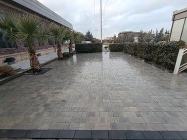 duz corek: Tamet döşəmə xidməti – dekorativ beton/daş təməli ilə həyət və giriş — 26