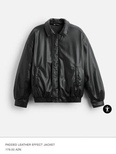 демисезонные кожаные мужские куртки: Zara Kurtka (179 Azn’ə yeni alınıb cəmi 2 dəfə geyinilib, Razmeri — 5