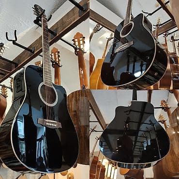 gitara tuner: Elektro akustik gitara Rivertone LD18 Simlərin sayı: 6 Üst: Şam ağacı — 1