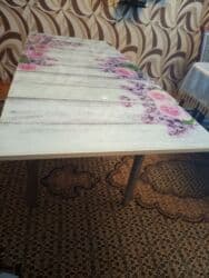 белый стол на кухню: Mətbəx masası, İşlənmiş, Açılan, Dördbucaq masa — 3