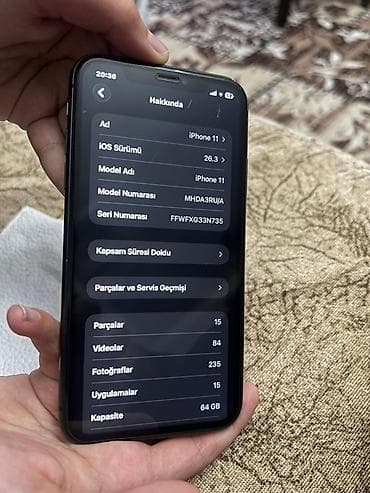 Avtoelektronika: IPhone 11, 64 GB, Qara, Face ID — 5