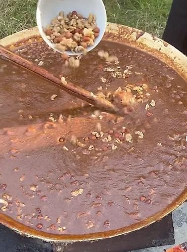 🌱 Evdə hazırlanmış təbii SƏMƏNİ halvası 🍯 100% ev resepti – qatqısız