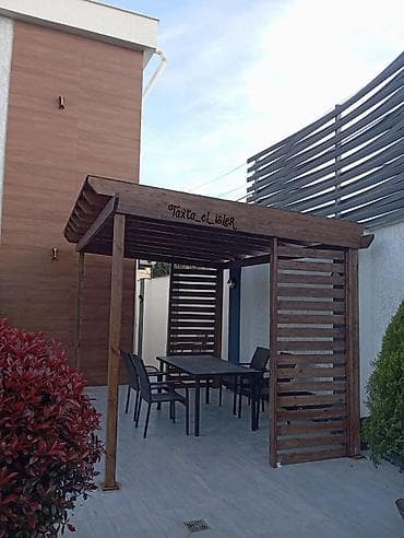 Açıq məkanlar üçün taxta pergola – “Taxta_el_isler” - Material