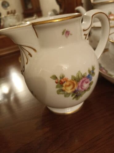 cay dəstləri: Çay dəsti, rəng - Ağ, Farfor, 6 nəfərlik, Almaniya — 24