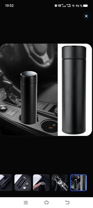 kafel ucuz: Rəng - Qara, Termofincan, Paslanmayan polad, 500 ml — 10