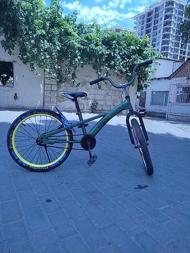 Велосипеды: Uşaq/yeni başlayanlar üçün BMX tipli velosiped - Rəng: tünd yaşıl — 1