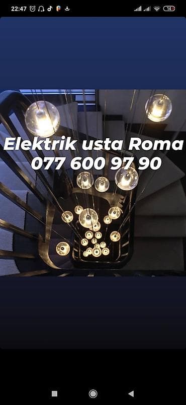 usda: Elektrik usta Roma təmir və yenidən qurma luştur çilçıraq spor rozetka — 6