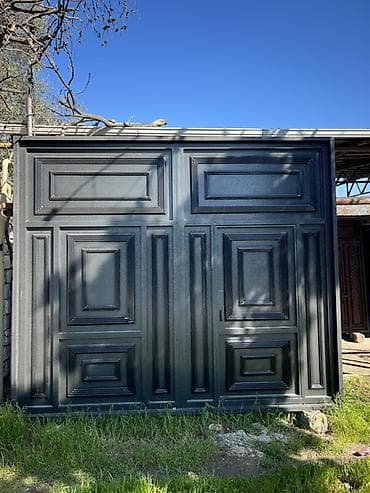 darvaza sekilleri: Dəmir Həyət darvazası, Siyirmə, 3 m, Mexaniki, rəng - Boz, Kredit yoxdur — 3