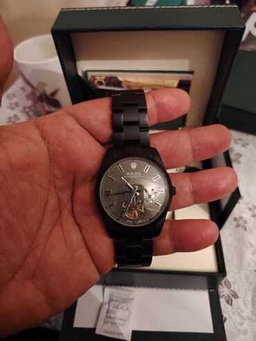 rolex saat qiymətləri: Yeni, Qol saatı, Rolex, rəng - Qara — 10