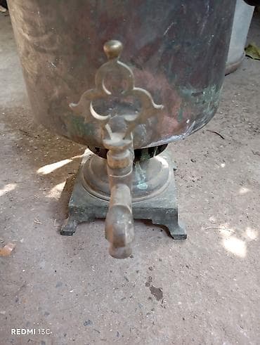 samovar 1870: Qədim samovar, 1890 il, Mis, Vəziyyəti: Yaxşı — 7