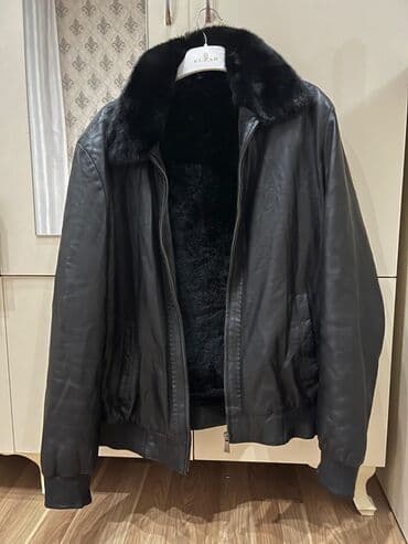 bolero xez deri: Tam original. Kişi üçün qara dəri gödəkçə Material: Maral dərisi — 1