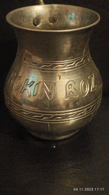 yag qabı: Fincanlar, rəng - Gümüşü, Metal, 1 əd — 3