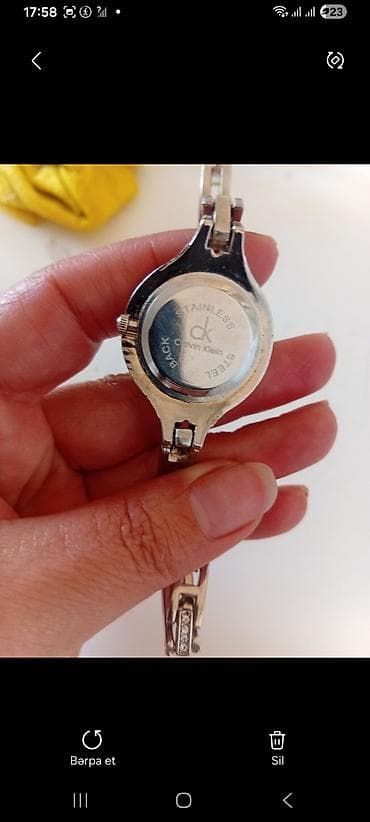 patek phlippe saat: Qol saatı, Calvin Klein, rəng - Gümüşü — 2