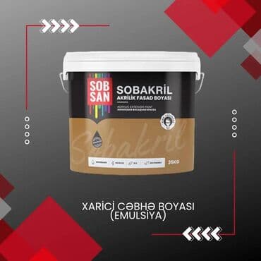 fasad emulsiya: Sobsan fasad Boyası (emusiya) 25 kq lıq. Sobsan fasad Boyası Emusiya — 2