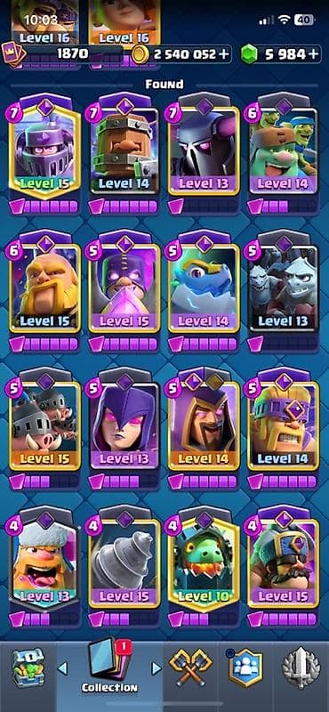Clash Royale hesabı - Kral Səviyyəsi: 16 (Max Level) - Kral nişanı — 3